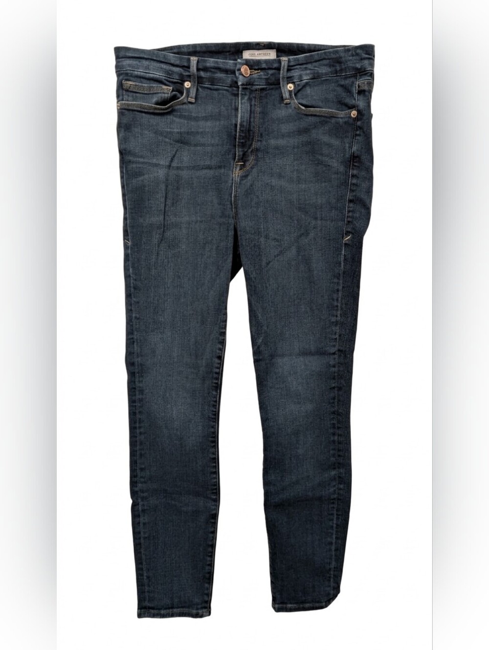 Good American Good Legs High Rise Skinny Jeans Dark Wash BLUE004 Size 12 31